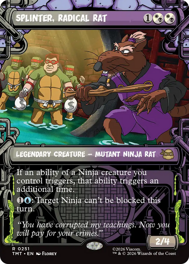 Magic: The Gathering - Splinter, Radical Rat - Teenage Mutant Ninja Turtles