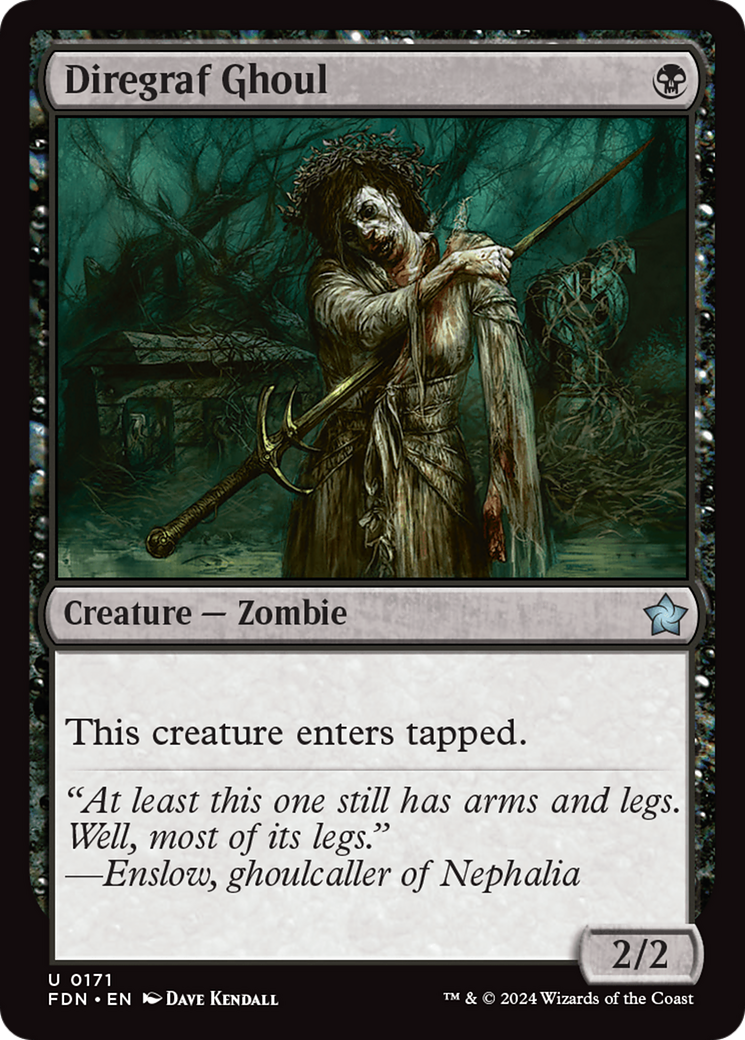 Magic: The Gathering - Diregraf Ghoul Foil - Foundations