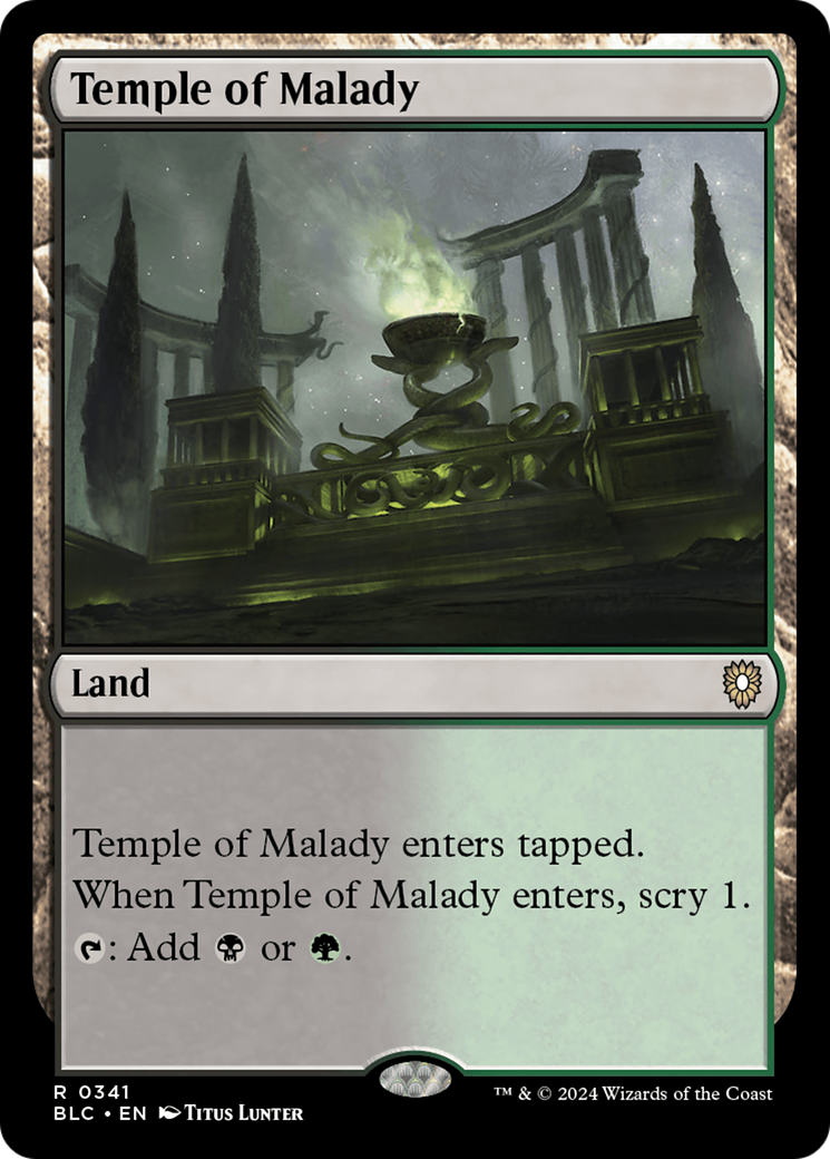 Magic: The Gathering - Temple of Malady - Bloomburrow Commander