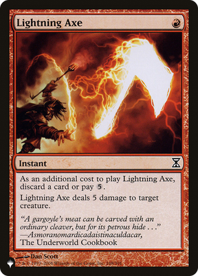 Magic: The Gathering - Lightning Axe - The List