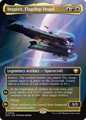 Magic: The Gathering - Inspirit, Flagship Vessel Foil - Edge of Eternities Commander
