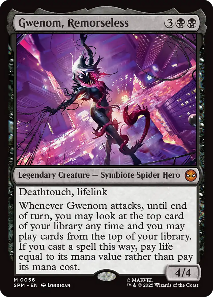 Magic: The Gathering - Gwenom, Remorseless Foil - Marvel's Spider-Man