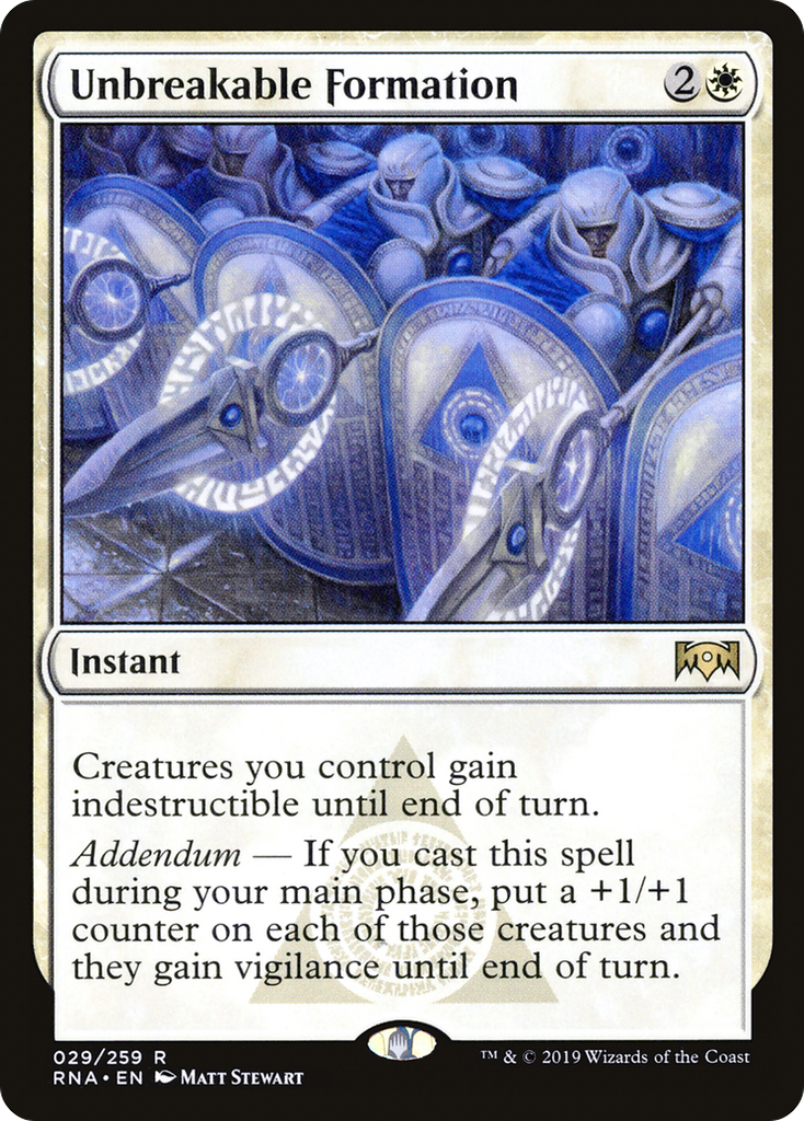 Magic: The Gathering - Unbreakable Formation Foil - Ravnica Allegiance