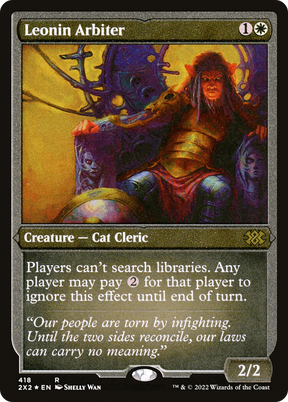 Magic: The Gathering - Leonin Arbiter Foil - Double Masters 2022