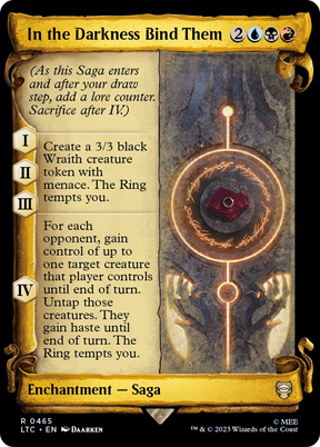 Magic: The Gathering - In the Darkness Bind Them Foil - Tales of Middle-earth Commander