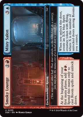 Magic: The Gathering - Smoky Lounge // Misty Salon Foil - Duskmourn: House of Horror