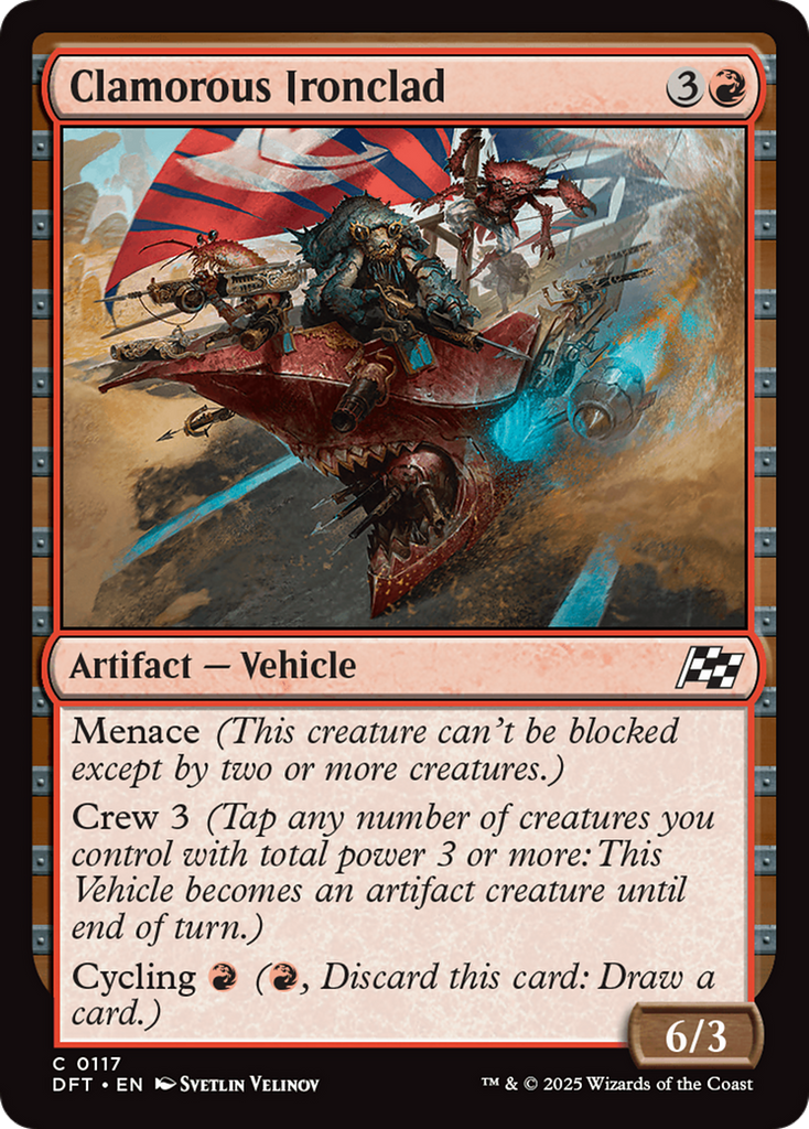 Magic: The Gathering - Clamorous Ironclad - Aetherdrift