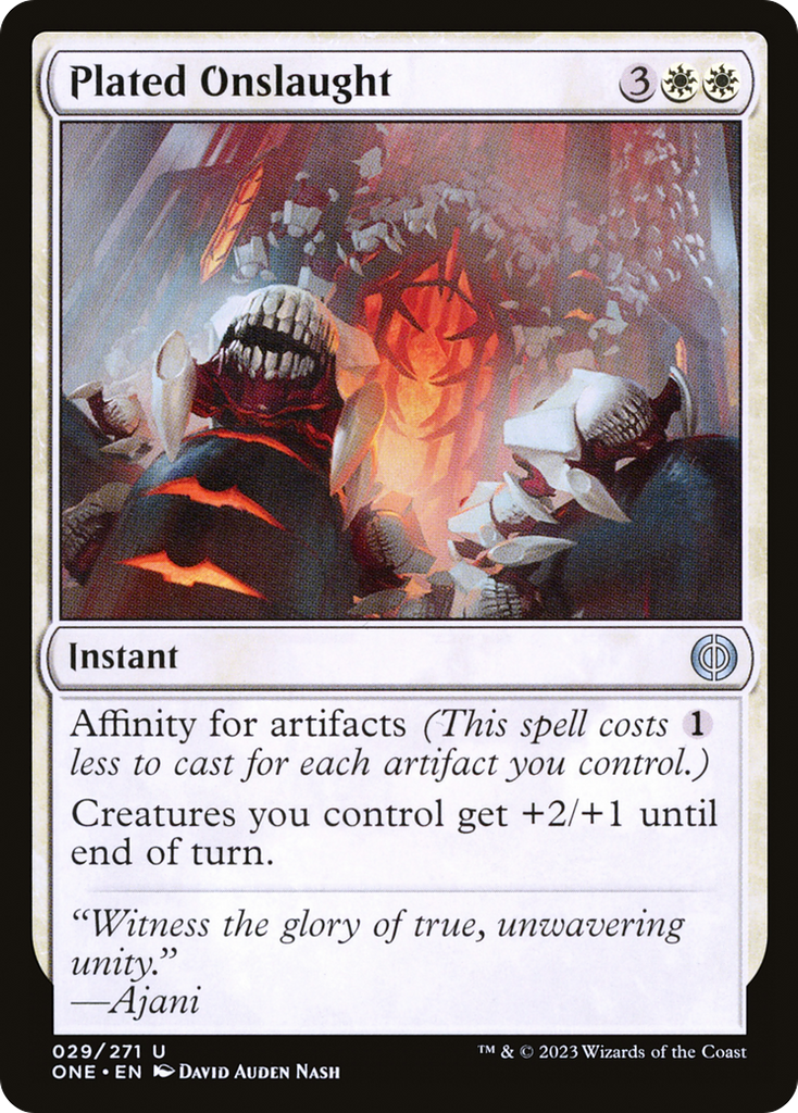 Magic: The Gathering - Plated Onslaught Foil - Phyrexia: All Will Be One