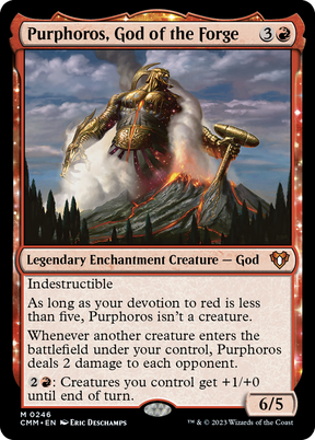 Magic: The Gathering - Purphoros, God of the Forge Foil - Commander Masters