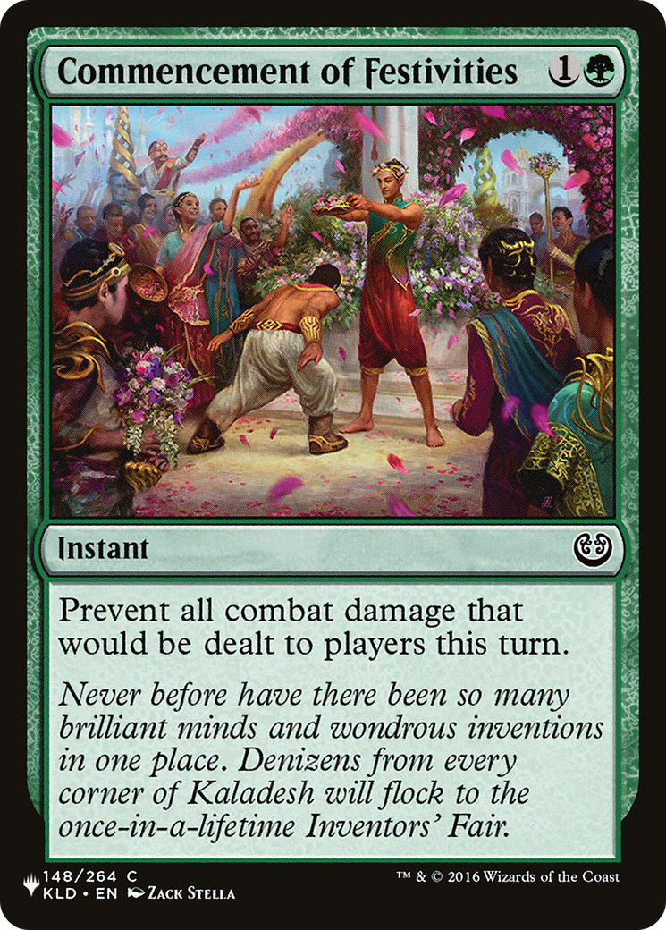 Magic: The Gathering - Commencement of Festivities - The List