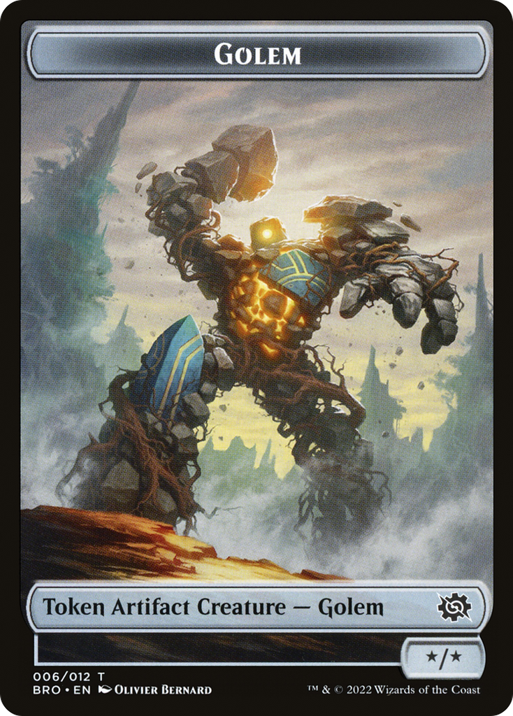 Magic: The Gathering - Golem Token - The Brothers' War Tokens