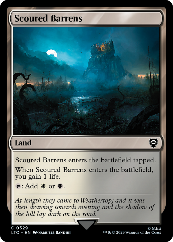 Magic: The Gathering - Scoured Barrens - Tales of Middle-earth Commander