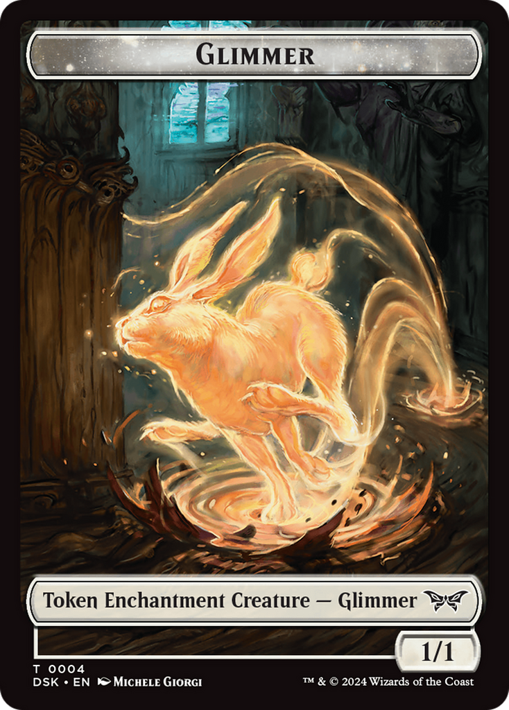 Magic: The Gathering - Glimmer Token - Duskmourn: House of Horror Tokens