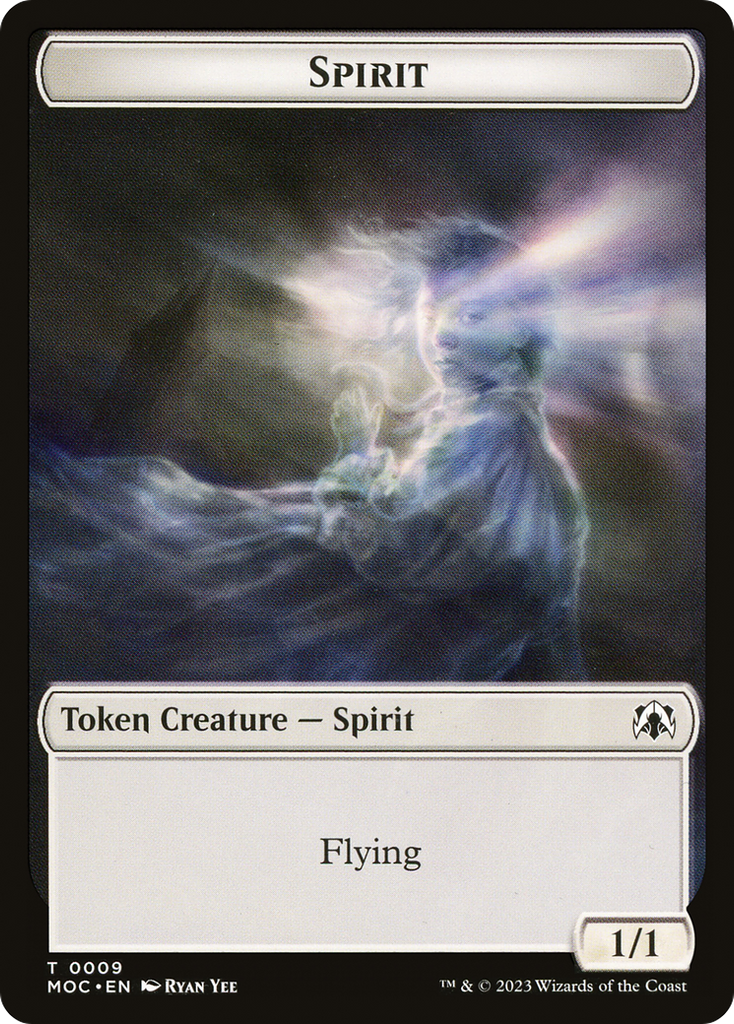 Magic: The Gathering - Spirit Token - March of the Machine Commander Tokens