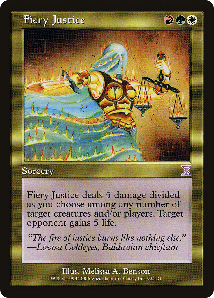 Magic: The Gathering - Fiery Justice - Time Spiral Timeshifted