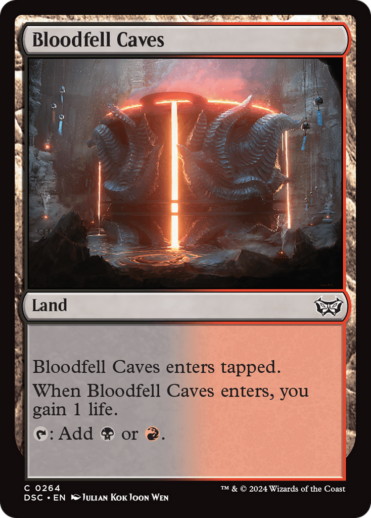 Magic: The Gathering - Bloodfell Caves - Duskmourn: House of Horror Commander