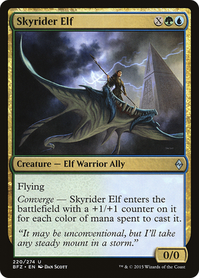 Magic: The Gathering - Skyrider Elf Foil - Battle for Zendikar