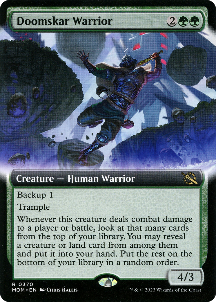 Magic: The Gathering - Doomskar Warrior Foil - March of the Machine