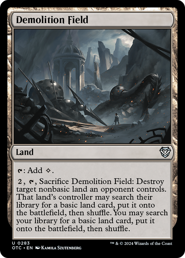 Magic: The Gathering - Demolition Field - Outlaws of Thunder Junction Commander