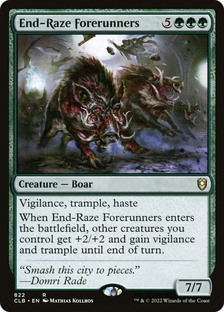 Magic: The Gathering - End-Raze Forerunners - Commander Legends: Battle for Baldur's Gate