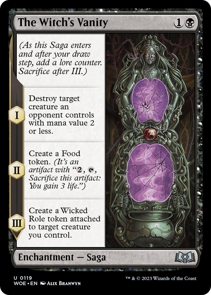 Magic: The Gathering - The Witch's Vanity - Wilds of Eldraine