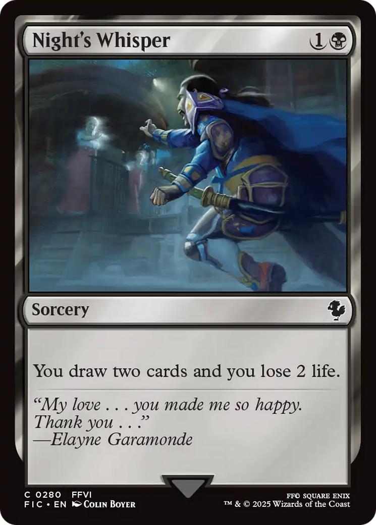 Magic: The Gathering - Night's Whisper - Final Fantasy Commander