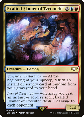 Magic: The Gathering - Exalted Flamer of Tzeentch - Warhammer 40000 Commander