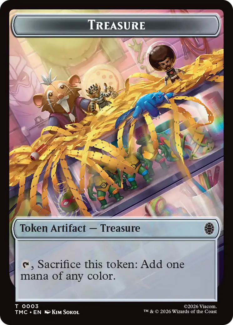 Magic: The Gathering - Treasure Token - Teenage Mutant Ninja Turtles Eternal Tokens