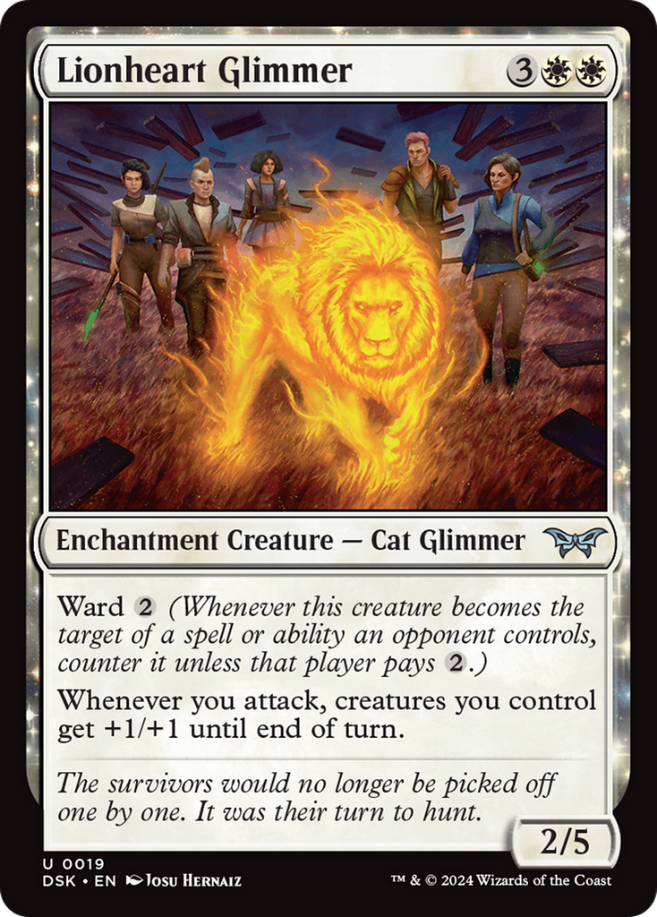 Magic: The Gathering - Lionheart Glimmer - Duskmourn: House of Horror