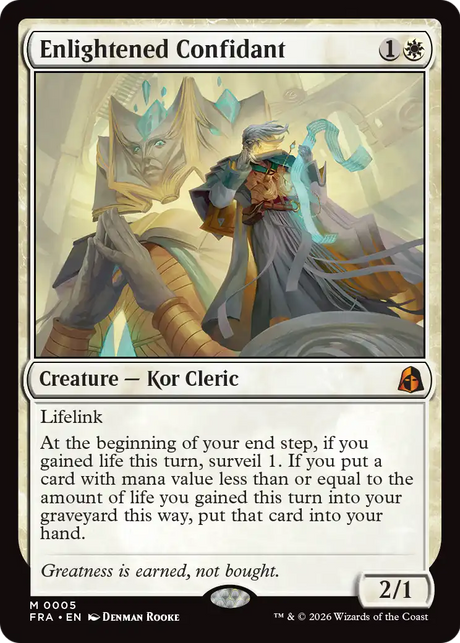 Magic: The Gathering - Enlightened Confidant Foil - Reality Fracture