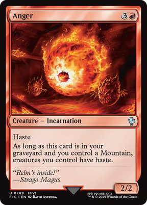 Magic: The Gathering - Anger - Final Fantasy Commander
