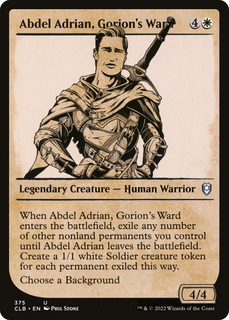 Magic: The Gathering - Abdel Adrian, Gorion's Ward - Commander Legends: Battle for Baldur's Gate