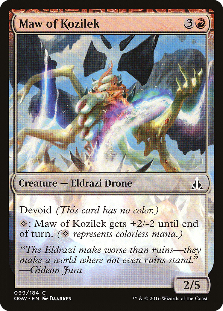 Magic: The Gathering - Maw of Kozilek Foil - Oath of the Gatewatch
