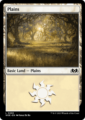 Magic: The Gathering - Plains #268 Foil - Wilds of Eldraine