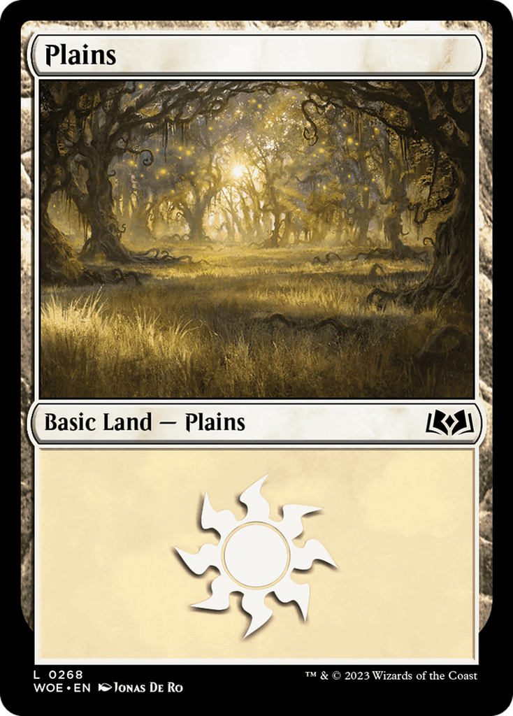 Magic: The Gathering - Plains #268 Foil - Wilds of Eldraine