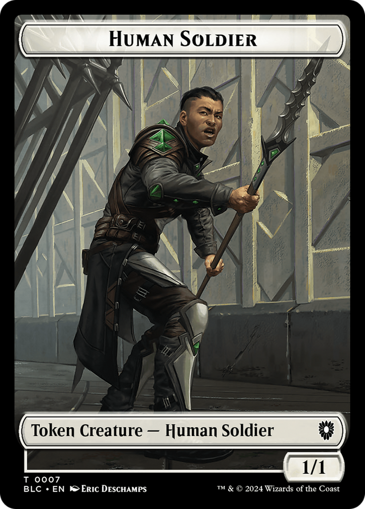 Magic: The Gathering - Human Soldier Token - Bloomburrow Commander Tokens