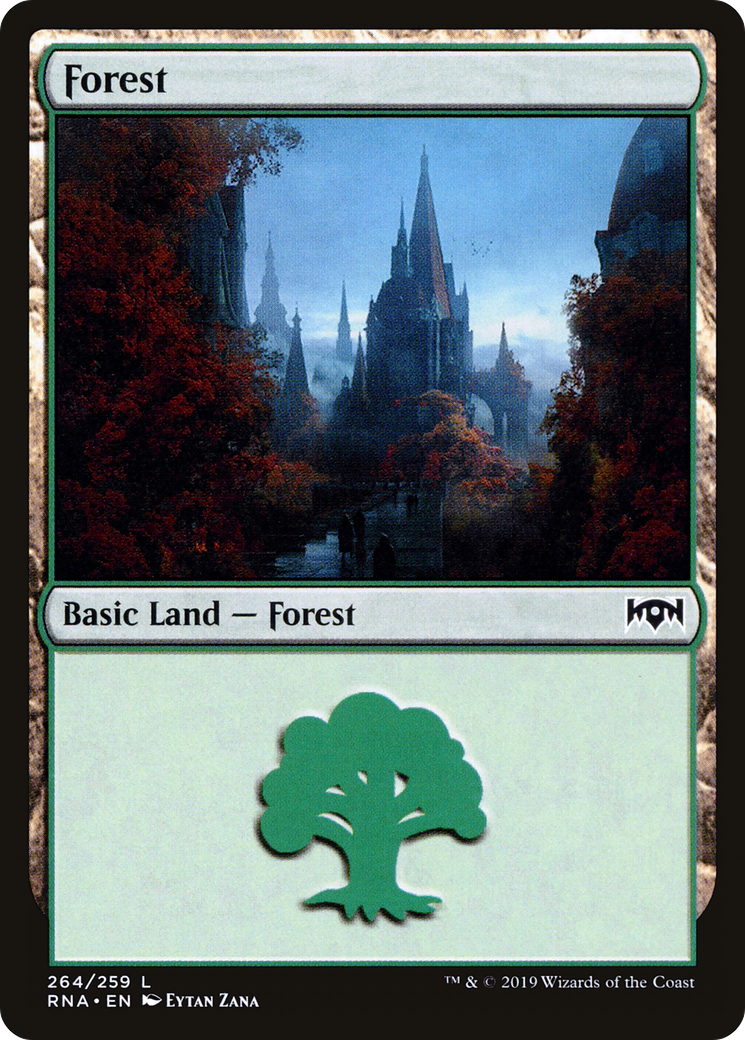Magic: The Gathering - Forest #264 Foil - Ravnica Allegiance