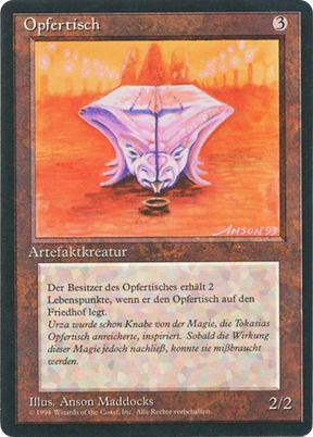 Magic: The Gathering - Opfertisch - Foreign Black Border