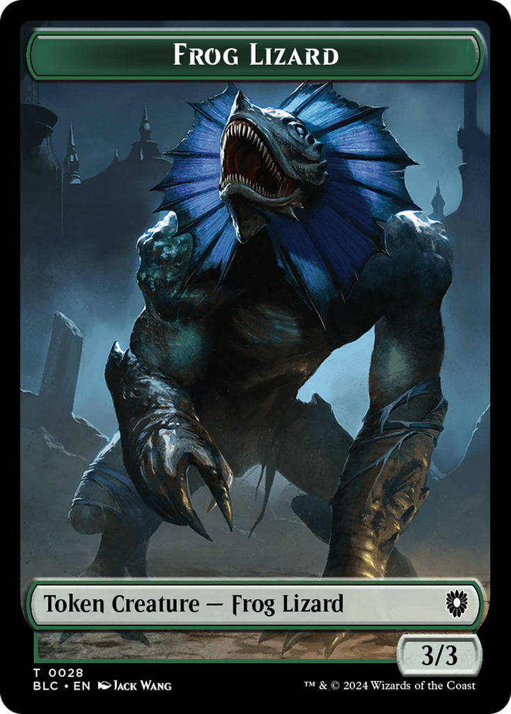 Magic: The Gathering - Frog Lizard Token - Bloomburrow Commander Tokens