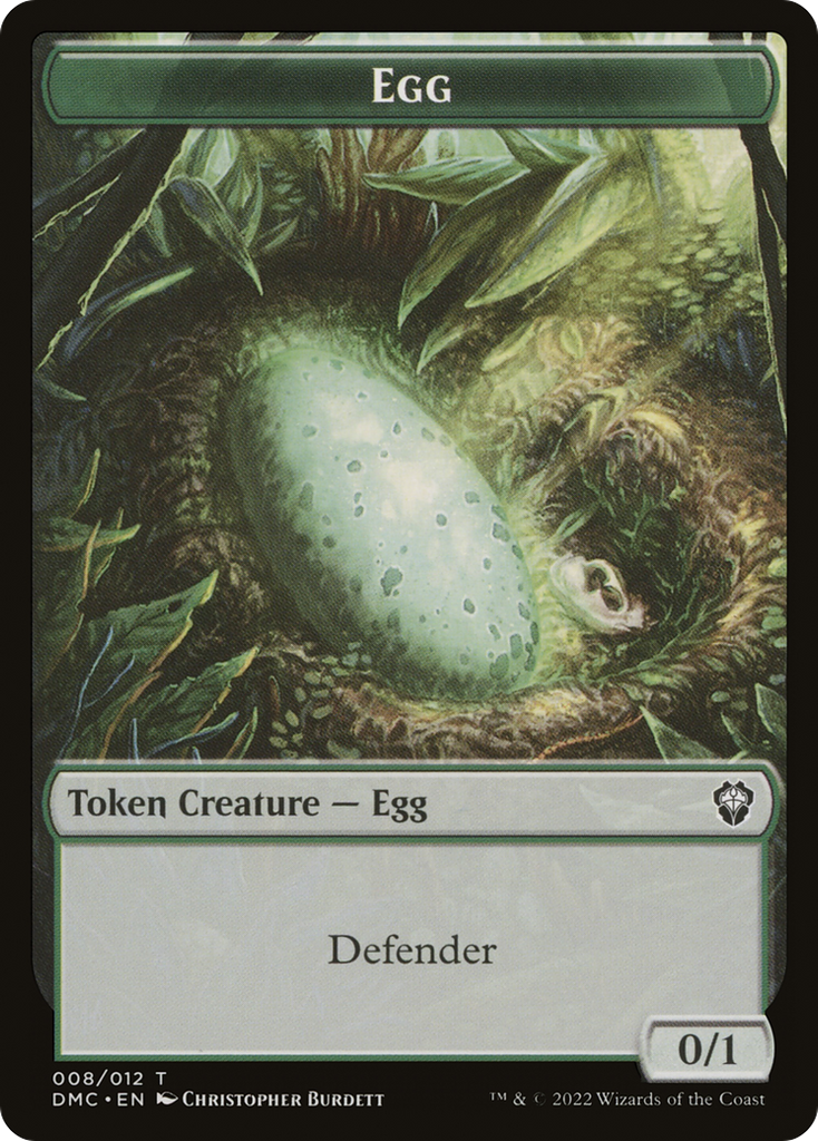 Magic: The Gathering - Egg Token - Dominaria United Commander Tokens