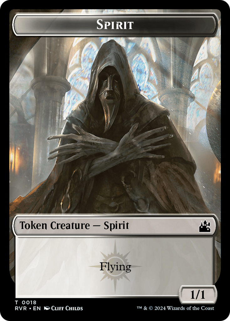 Magic: The Gathering - Spirit Token - Ravnica Remastered Tokens