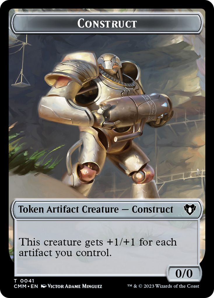 Magic: The Gathering - Construct Token - Commander Masters Tokens