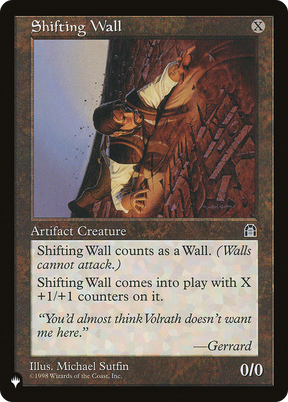Magic: The Gathering - Shifting Wall - The List