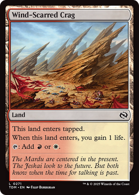 Magic: The Gathering - Wind-Scarred Crag Foil - Tarkir: Dragonstorm