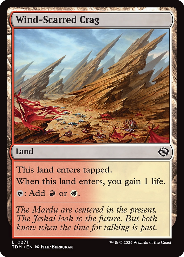 Magic: The Gathering - Wind-Scarred Crag - Tarkir: Dragonstorm
