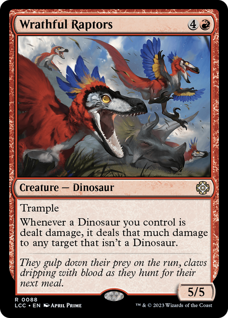 Magic: The Gathering - Wrathful Raptors - The Lost Caverns of Ixalan Commander