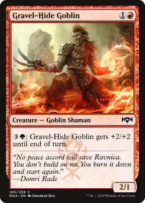 Magic: The Gathering - Gravel-Hide Goblin Foil - Ravnica Allegiance