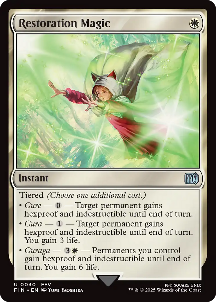 Magic: The Gathering - Restoration Magic Foil - Final Fantasy