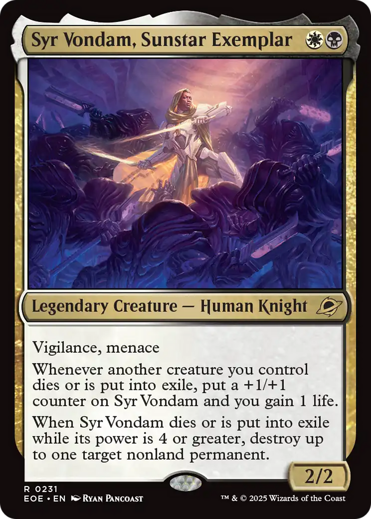 Magic: The Gathering - Syr Vondam, Sunstar Exemplar Foil - Edge of Eternities