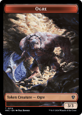 Magic: The Gathering - Ogre Token - Murders at Karlov Manor Commander Tokens